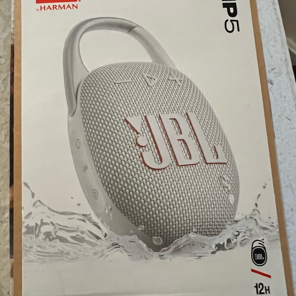 JBL Portable Speaker - White with Multicolor Accents - Picture 2 of 4